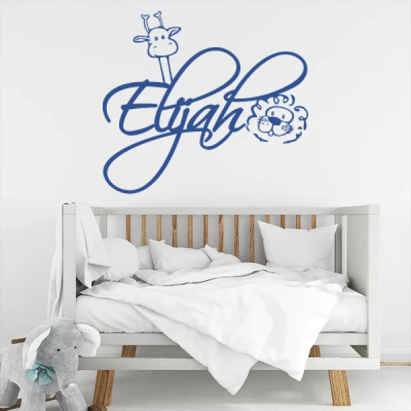 Sticker Elijah Script Savane