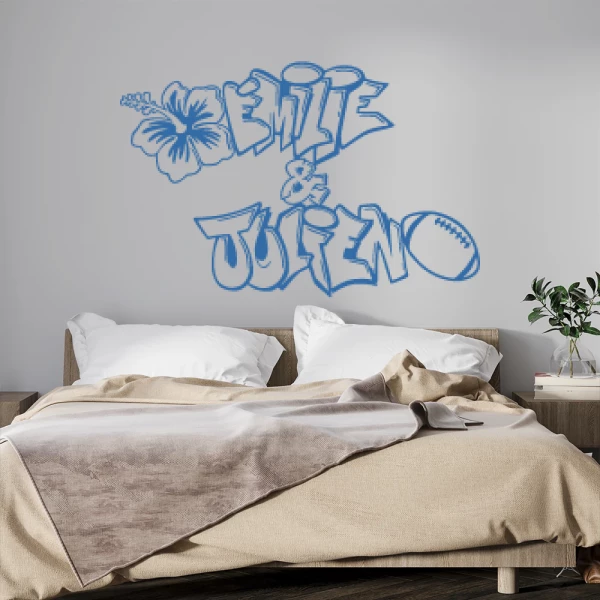 Sticker Emilie et Julien Graffiti