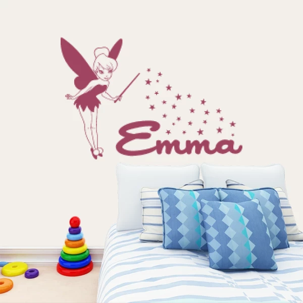Sticker Emma Fée Clochette Etoiles