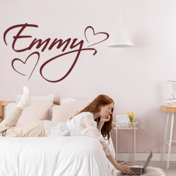Sticker Emmy Script Coeur