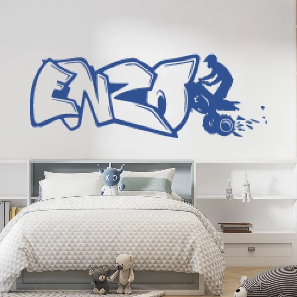 Sticker Enzo Graffiti Quad