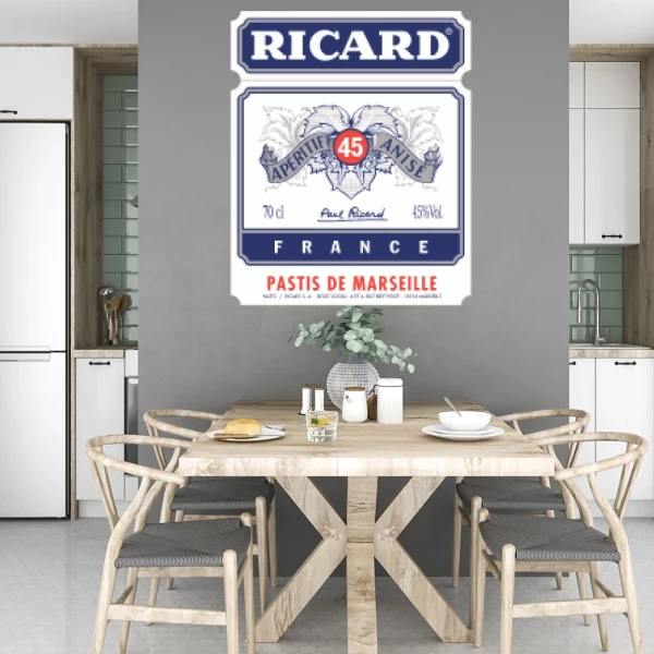 Sticker Etiquette Ricard