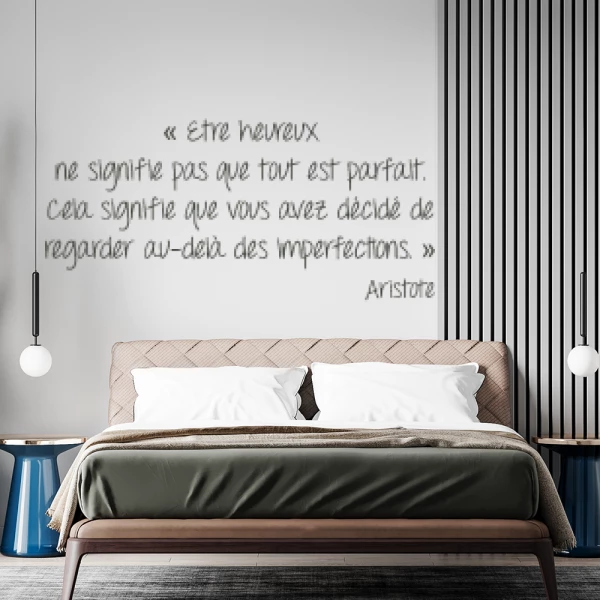 Sticker Être Heureux - Aristote