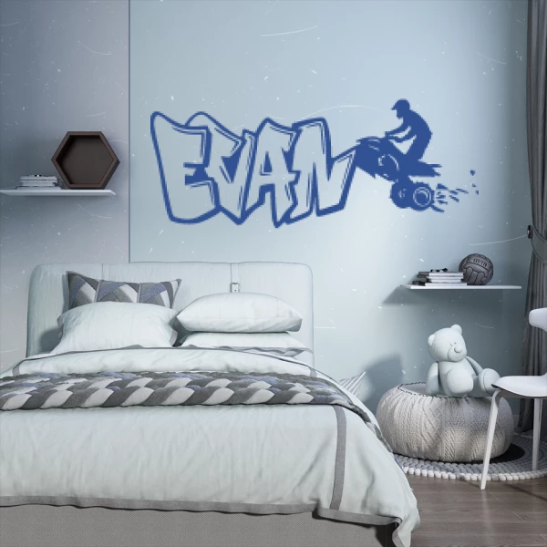 Sticker Evan Graffiti Quad