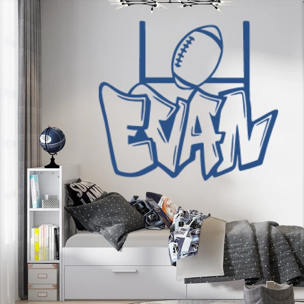 Sticker Evan Graffiti Rugby
