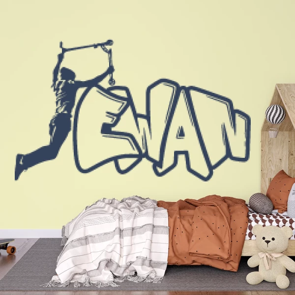 Sticker Ewan Graffiti Trottinette
