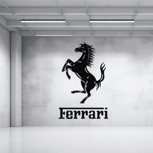 Sticker Ferrari Logo Imprimé