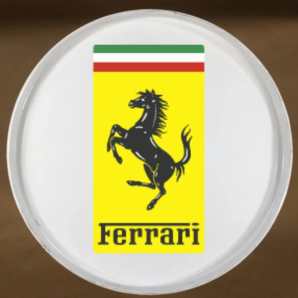 Sticker Ferrari Logo rectangle - Imprimé
