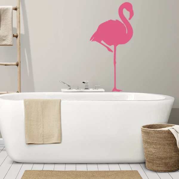 Sticker Flamant Rose