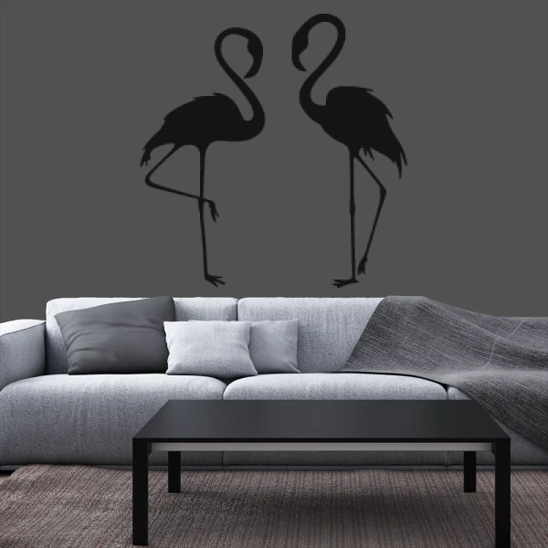 Sticker Flamants Roses - Couple