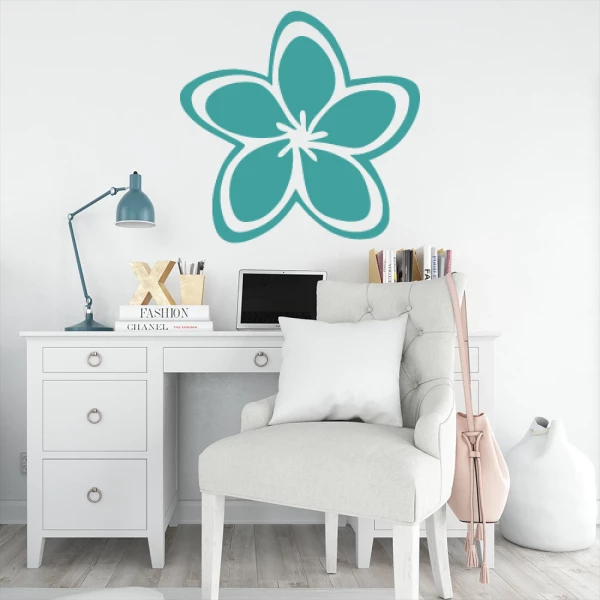 Sticker Fleur Hawaïenne 