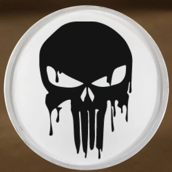 Sticker Flowing Skull