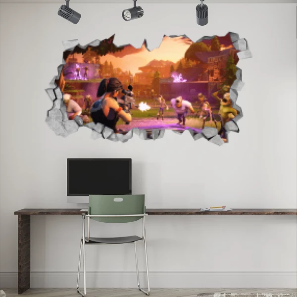 Sticker Fortnite 3D - Imprimé