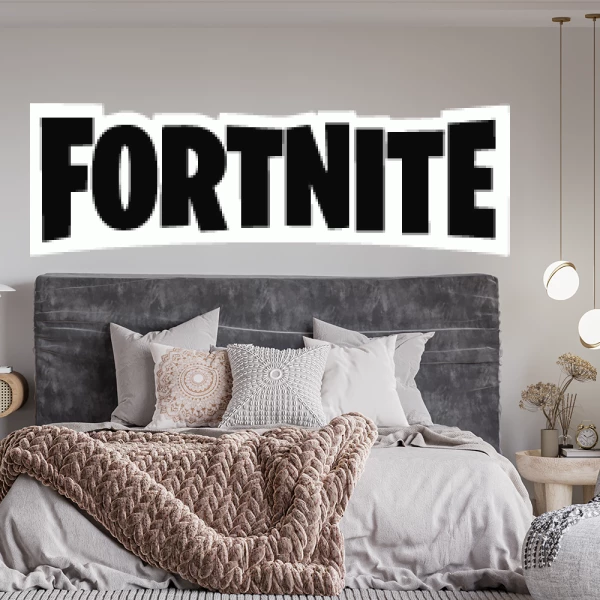 Sticker Fortnite Logo Texte Imprimé