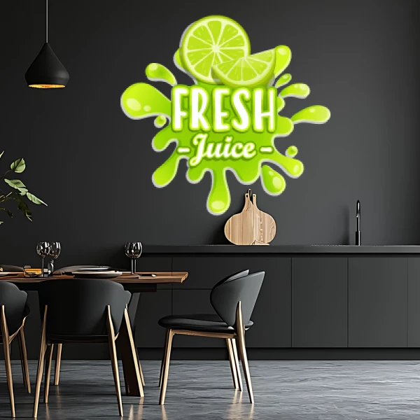 Sticker Fresh Juice Citron - Imprimé