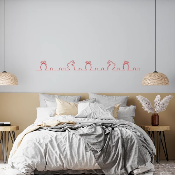Sticker Frise Lapins Pâques