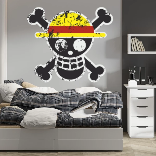 Sticker Fun Skull - One Piece - Imprimé
