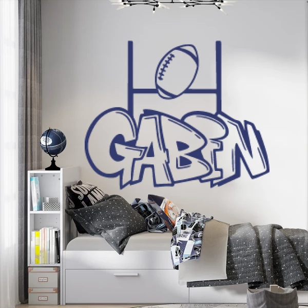 Sticker Gabin Graffiti Rugby