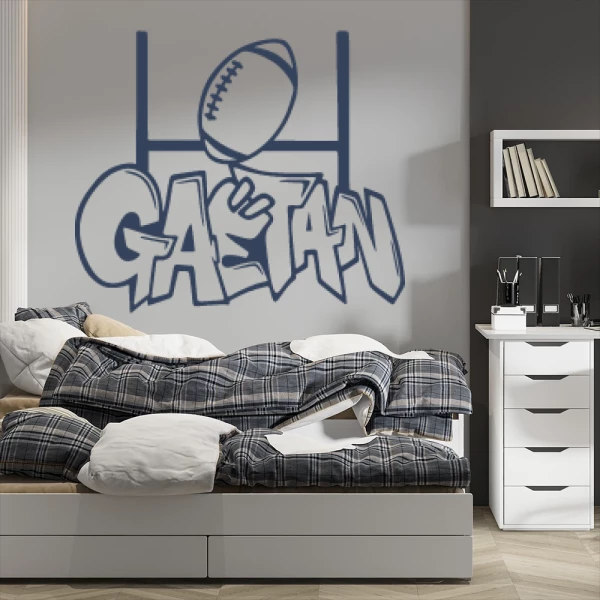 Sticker Gaëtan Graffiti Rugby