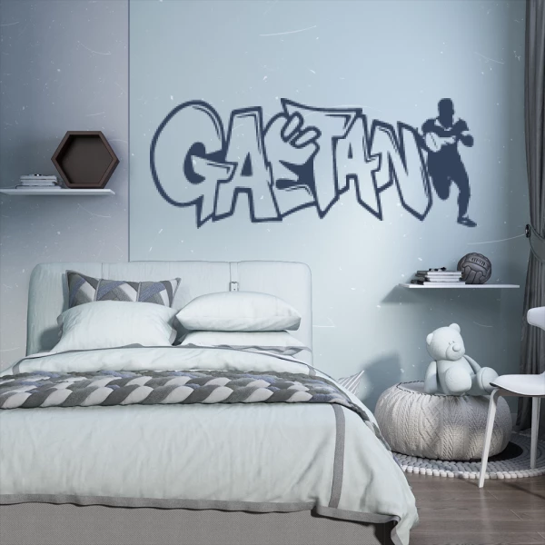 Sticker Gaëtan Graffiti Rugbyman