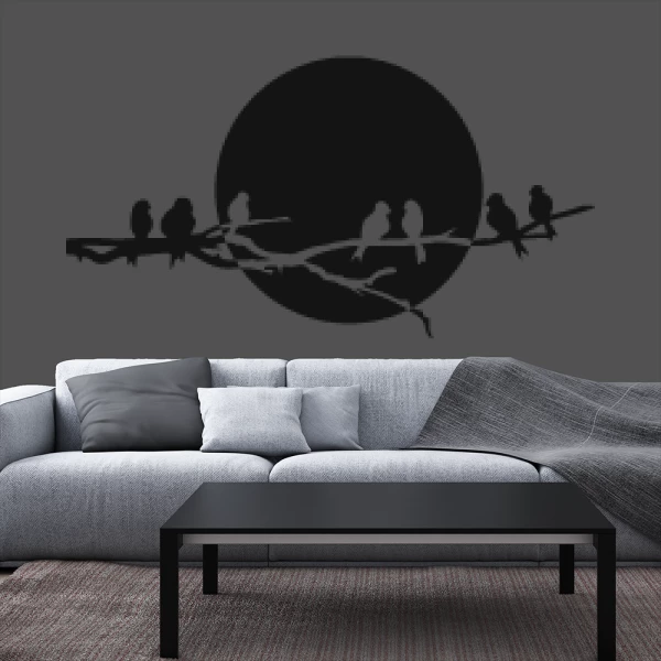 Sticker Gazouillis au clair de lune
