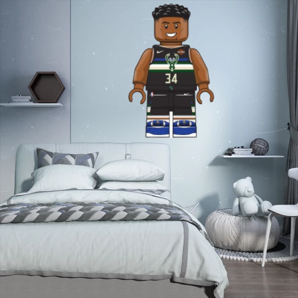 Sticker Giannis Antetokounmpo Lego Imprimé