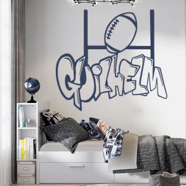 Sticker Guilhelm Graffiti Rugby