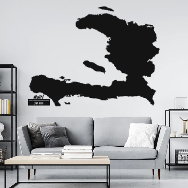 Sticker Haïti - Carte