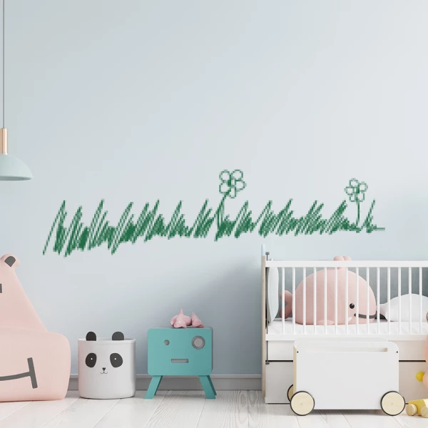 Sticker Herbe Esquisse