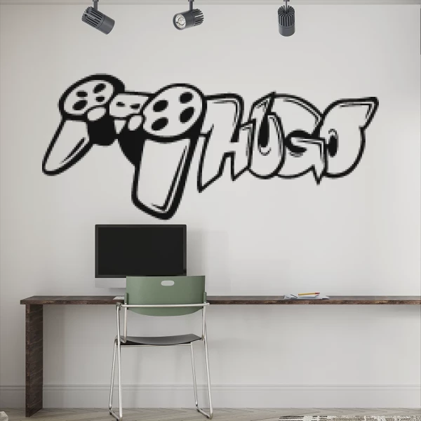Sticker Hugo Graffiti Gaming