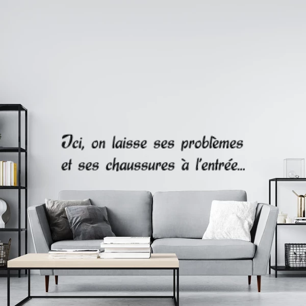 Sticker Ici on laisse...
