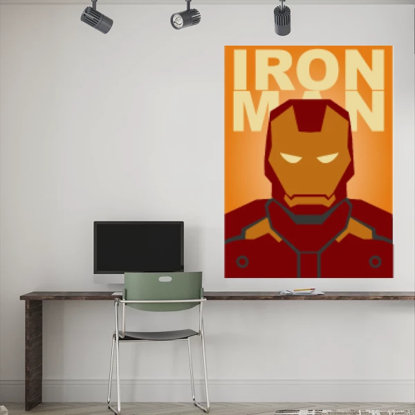 Sticker Iron Man Minimaliste