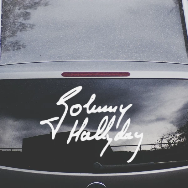 Sticker Johnny Hallyday Signature