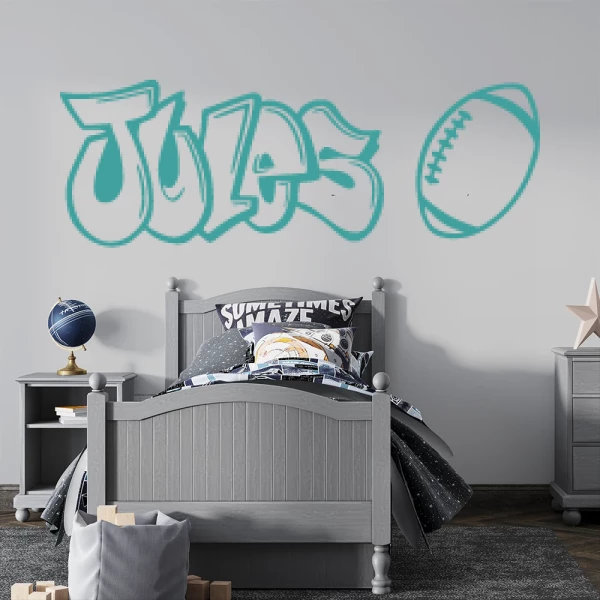 Sticker Jules Graffiti Rugby 2