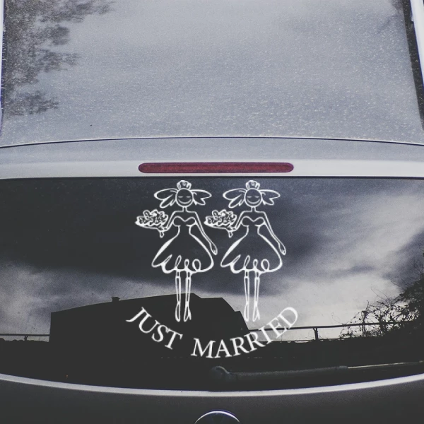 Sticker Just Married - Femmes