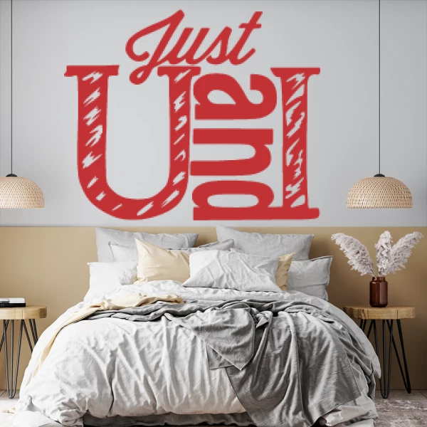 Sticker Just U and I