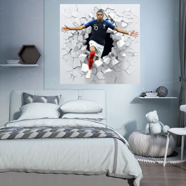 Sticker Kylian Mbappé 3D - Imprimé