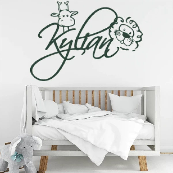 Sticker Kylian Script Savane