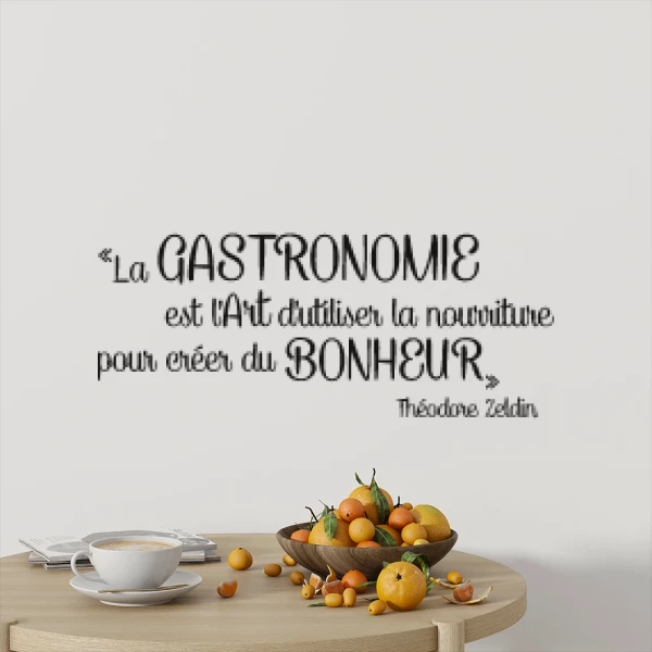 Sticker La Gastronomie du Bonheur