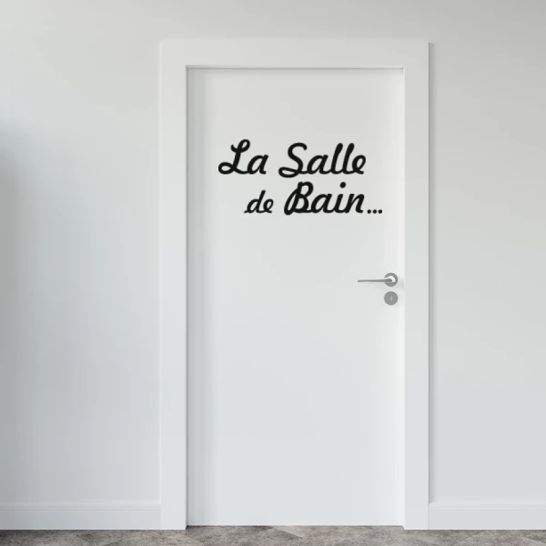 Sticker La salle de bain...