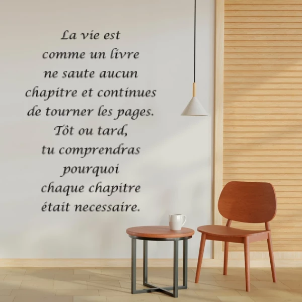 Sticker La vie est comme un livre...