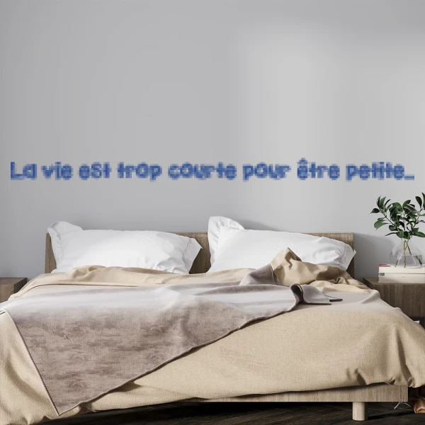 Sticker La vie est trop courte...