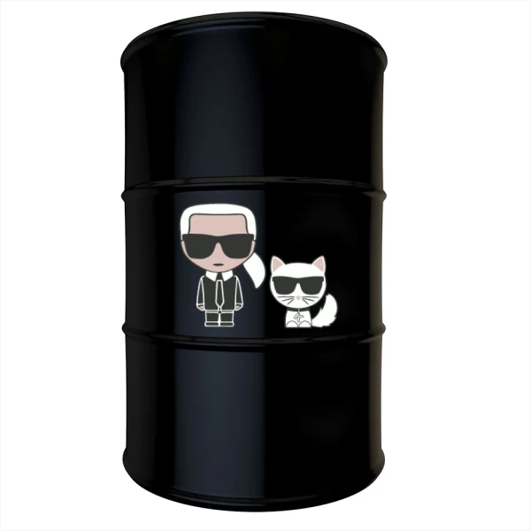 Sticker Lagerfeld et Choupette Imprimé