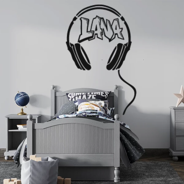 Sticker Lana Graffiti Casque Audio