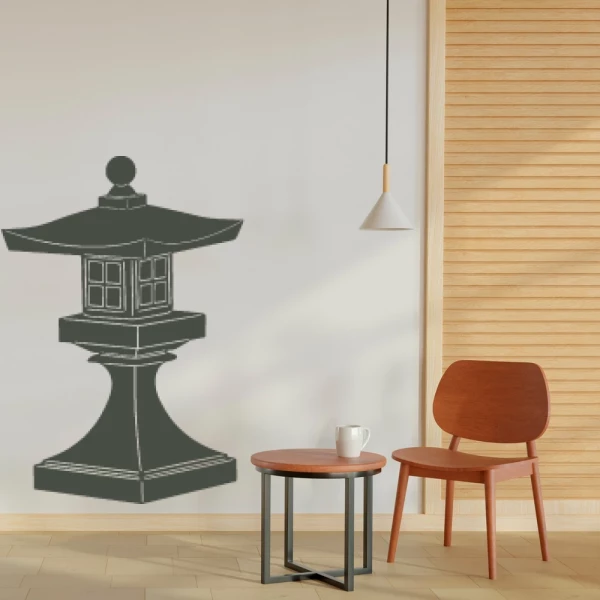 Sticker Lanterne Pagode Japonaise