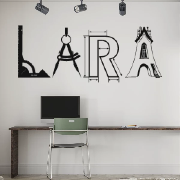 Sticker Lara Architecte