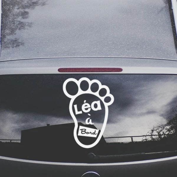 Sticker Léa à bord - Pied