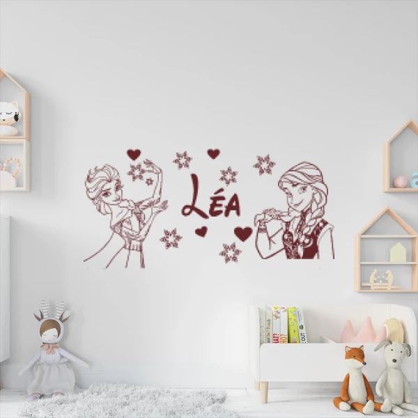 Sticker Léa Reine des Neiges - Soeurs