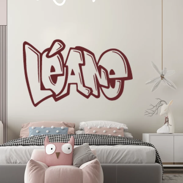 Sticker Léane Graffiti
