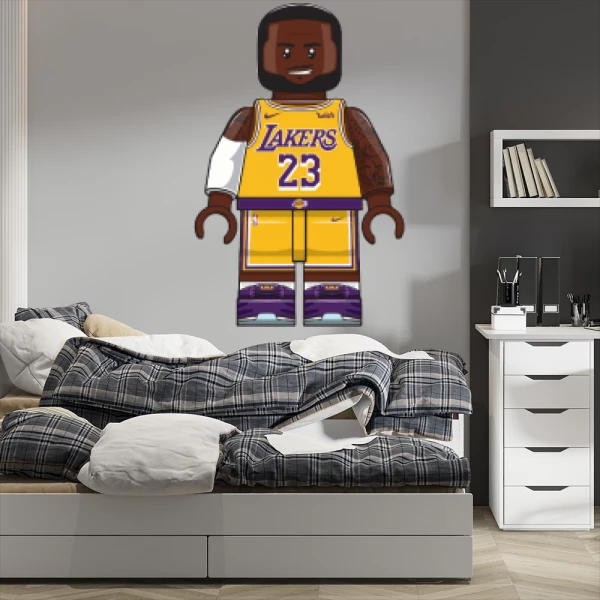 Sticker Lebron James Lego Imprimé